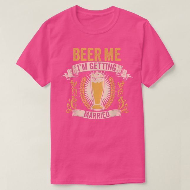 Bröllop Brudgumme Bärsärkarfest Ölälskare T Shirt (Design framsida)