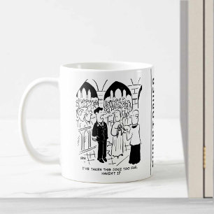 Bröllop - Brudgumme Praktisk Skämt Tecknad Serie Kaffemugg