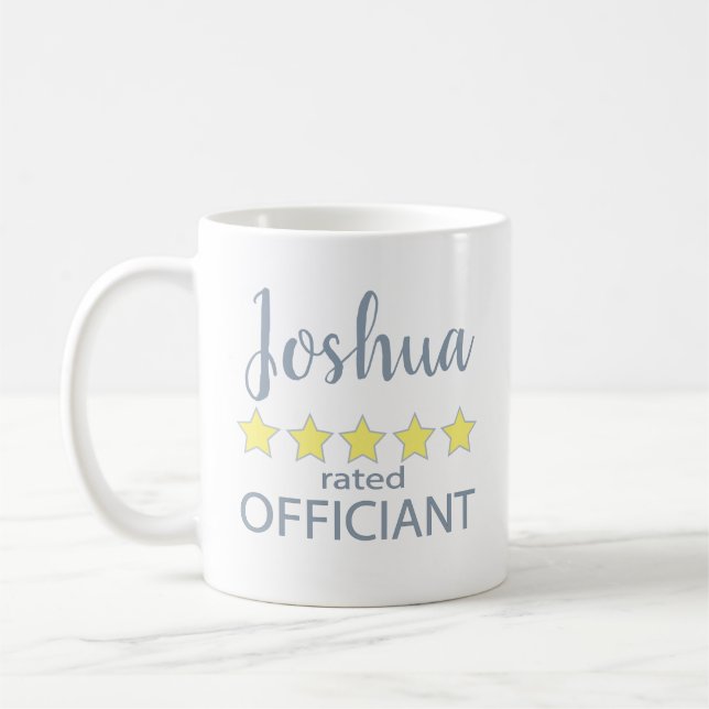 Bröllop & Brudpartaj 5-stjärnig Officiant Kaffemugg (Vänster)