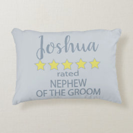 Bröllop & Brudparty 5 stjärnor Brudgummens brorson Prydnadskudde