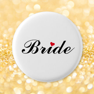 Bröllop Brudtärna Sista Pärty Rund Pin Knapp