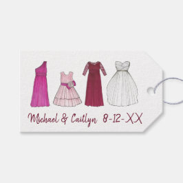 Bröllop Brudtärnor Brudnäbb Klänningar Blomsterfli Presentetikett