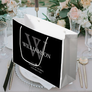 Bröllop Budens mamma Gift Monogram Elegant