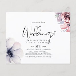 Bröllop budget för Blommigten Dusty Navy Blue Cora