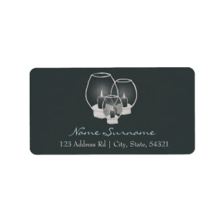 Bröllop by Candlelight Adressetikett