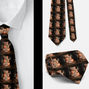 Bröllop Cake Baker Bakery Necktie Slips
