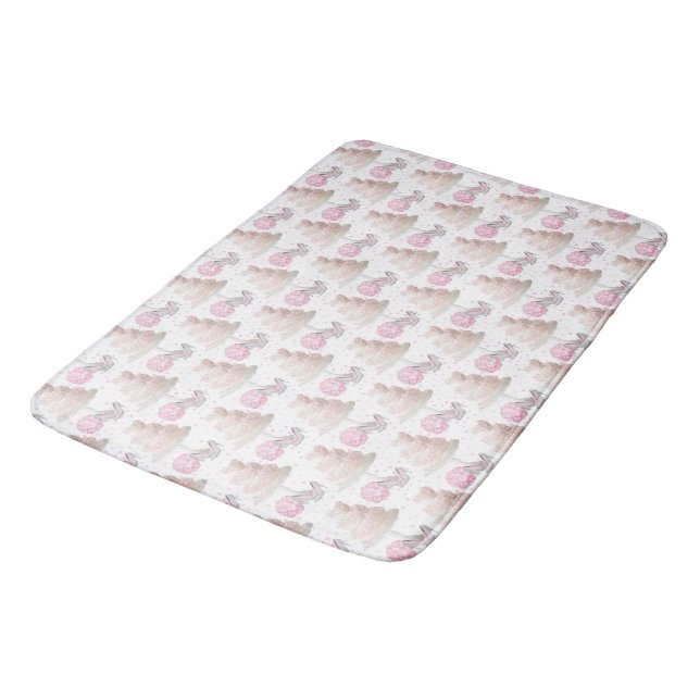 Bröllop Cake Bath Mat Badrumsmatta (Vinklad)