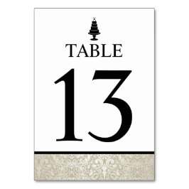 Bröllop Cake Bordsnummer