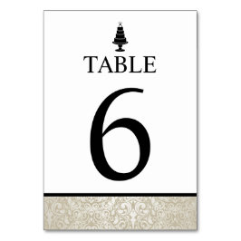 Bröllop Cake Bordsnummer