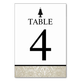 Bröllop Cake Bordsnummer