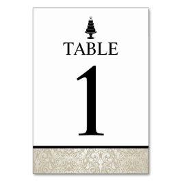 Bröllop Cake Bordsnummer