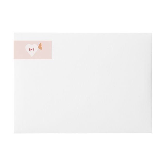 Bröllop Cake Butterflies Etikettband (Framsidan)