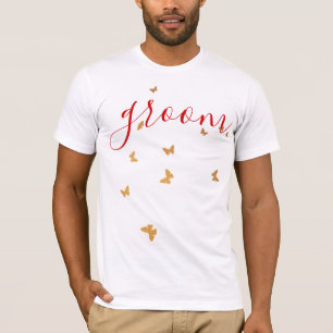 Bröllop Cake Butterflies T Shirt