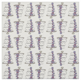 Bröllop Cake Cakes Möhippa Förlovning Kärlek Lila Tyg