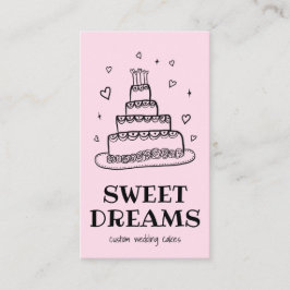 Bröllop Cake Catering Bakery Anpassningsbar Baker Visitkort