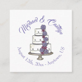 Bröllop Cake-Möhippan Centerbit Tilläggskort