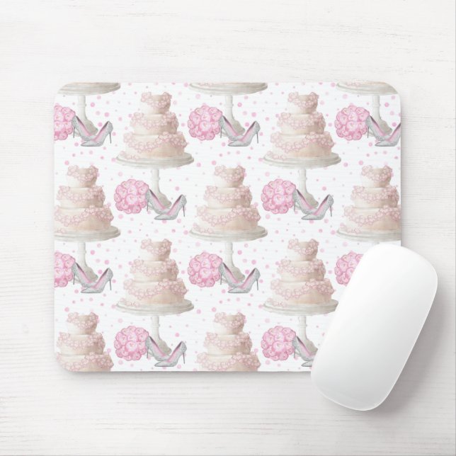 Bröllop Cake Mousepad Musmatta (Med mus)