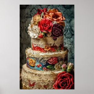 Bröllop Cake Poster