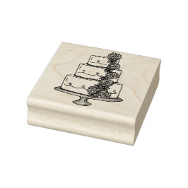 Bröllop Cake Ro Förlovning Möhippa Frimärke Stämpel