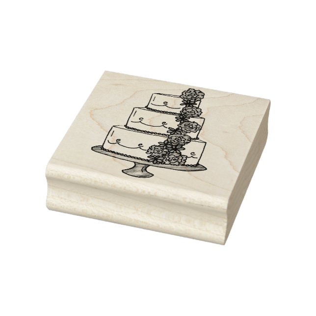 Bröllop Cake Ro Förlovning Möhippa Frimärke Stämpel (Stämpel)