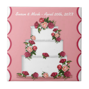 Bröllop Cake Tile Kakelplatta
