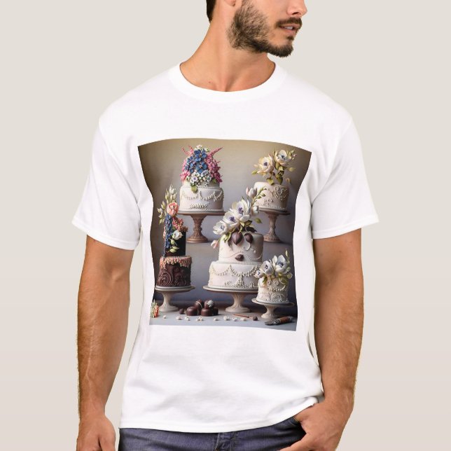 Bröllop_Cakes_A_Bröllop_tårta_of_choklad_33 T Shirt (Framsida)