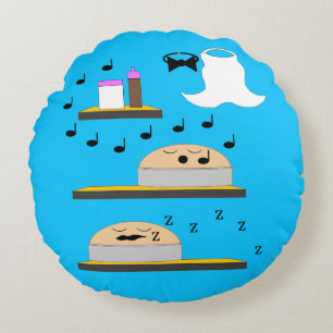 Bröllop Cakes som ska frostas Rund Kudde