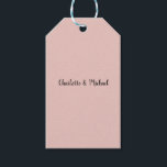 Bröllop-calligrafi Elegant Ro Guld Plain Namn Presentetikett<br><div class="desc">Tittar du för en vacker kalligrafi med en estetisk handstil? Den här enkla,  öga-fångstdesignen är till för dig. Den här produkten imponerar omedelbart på dem som ser den. Bran och den smakfulla utformningen återspeglar omedelbart kvaliteten på ditt förhållande och din familj.</div>
