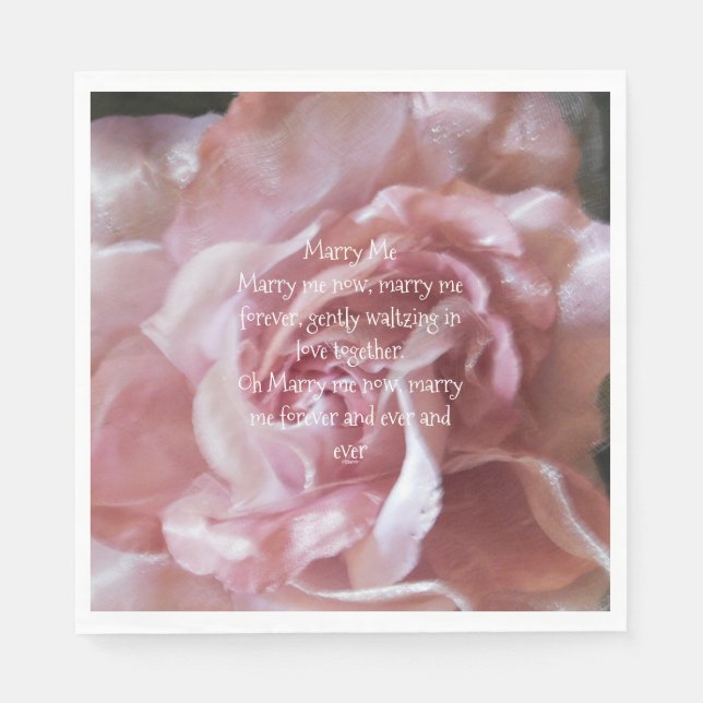 bröllop canvas pappersservett (Framsidan)