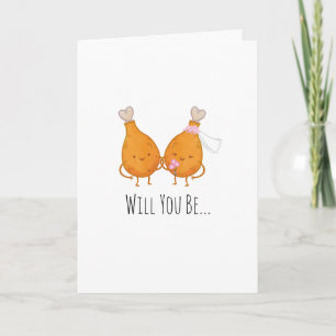 Bröllop Card - blir du min kvinna? Kort