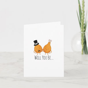 Bröllop Card - blir du min vaktman? Kort