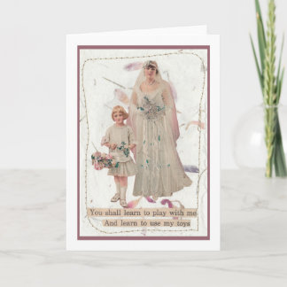 Bröllop Card Humor leker med mig och Leksak Kort