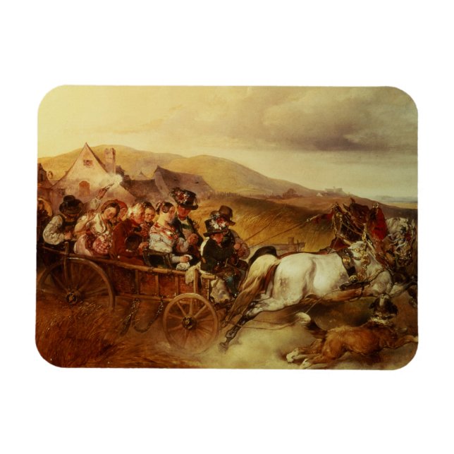 Bröllop Cart Magnet (Horisontell)