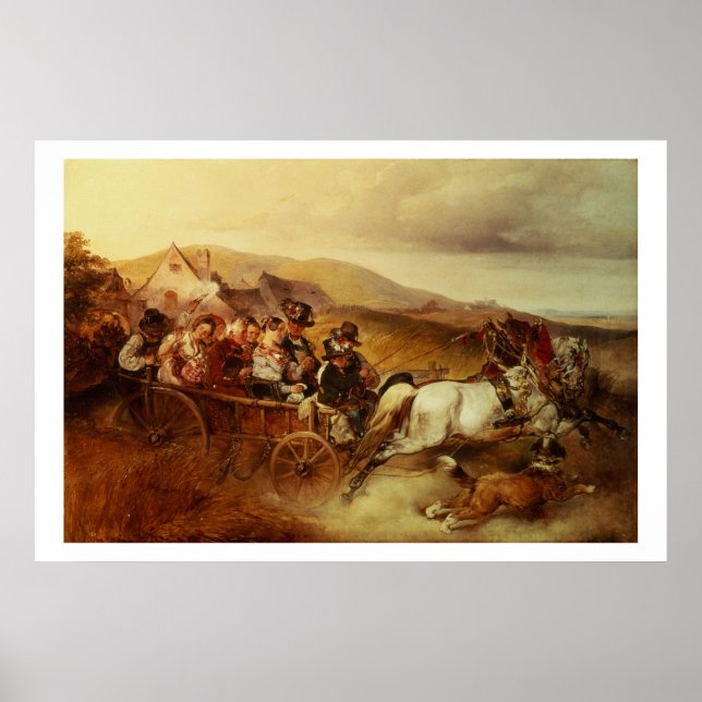 Bröllop Cart Poster (Framsidan)