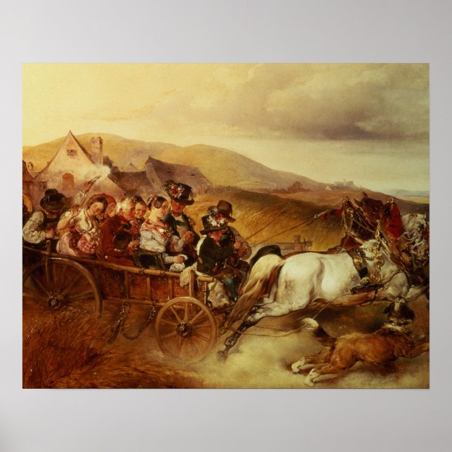 Bröllop Cart Poster (Framsidan)