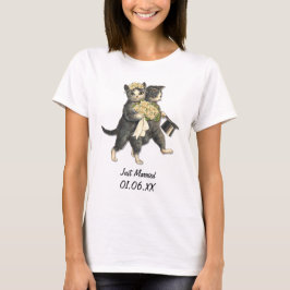 Bröllop Cats - Ny gifta Customize T Shirt