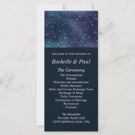 Bröllop Celestial Star Night Navy Program