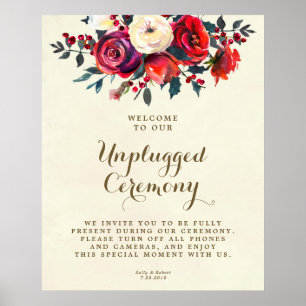 bröllop-ceremonin för ej ansluten röd ros under vi poster