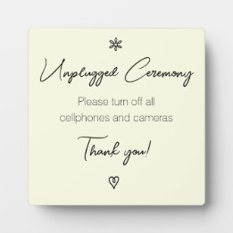 Bröllop Ceremony Finare Calligraphy Plaqu