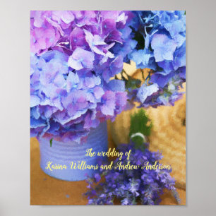 Bröllop Ceremony Förlovning Blommigt Flower Poster
