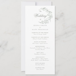 Bröllop Ceremony-programmet