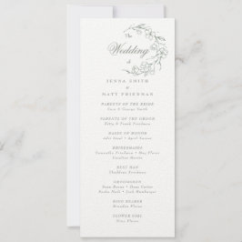 Bröllop Ceremony-programmet