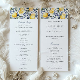 Bröllop Ceremony-programmet Inbjudningar
