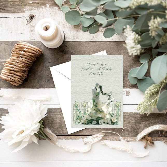 Bröllop Cheers Kärlek skrattar lyckligtvis allt ef Kort (Skapare uppladdad)