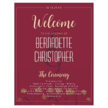 Bröllop Chic Modern Elegant Enkel röd Vin