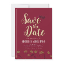 Bröllop Chic Modern Elegant Enkel röd Vin