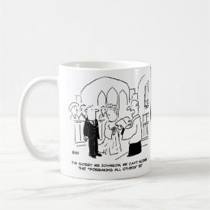 Bröllop Church Service Vicar kan inte tränga in i Kaffemugg