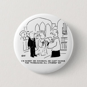 Bröllop Church Service Vicar kan inte tränga in i Knapp