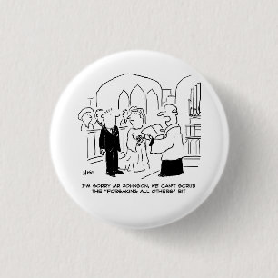 Bröllop Church Service Vicar kan inte tränga in i Knapp