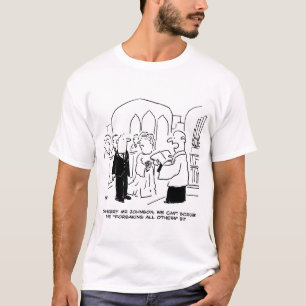 Bröllop Church Service Vicar kan inte tränga in T Shirt